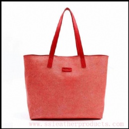 hot sale fashion designed first grain cow leather lady shopping bag