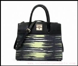 newest trendy designed first  grain cow leather  lady offical handbag