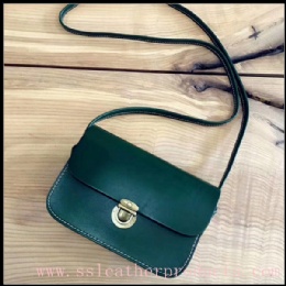 high quality fashion designed first grain leather lady shoulder bag