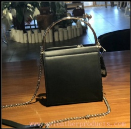 new special fashion designed high quality first grain leather shoulder chain bag