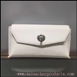 hot sale high quality first layer cow leather fashion designed lady clutch