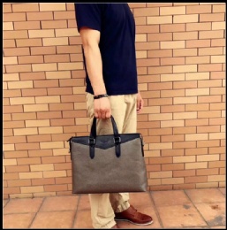 highest quality top grain italy leather fashion design business men's bag