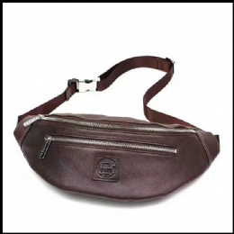 highest quality italy full grain cow leather trendy design waist bag