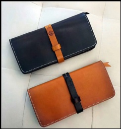 highest quality full grain cow leather men's new design purse