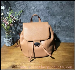 fashion designed original manufacturer first layer leather lady backpack