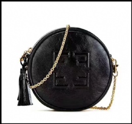 highest quality full grain cow leather fashion lady chain tassel bag