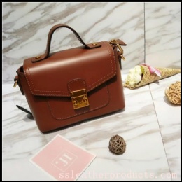 hot sale fashionn designed lady first layer cow leather vitage handbag