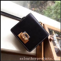 fashion style high quality leather shoulder bag with wide shoulder srape