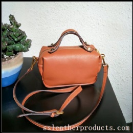 hot sale lady casule leather shoulder bag fashion style first layer leather small handbag