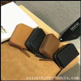 high quality first layer cow leather card holder wallets