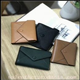 fashion designed high quality first layer cow leather wallets