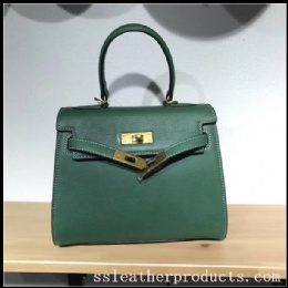 hot sale classical design top quality genuine leather lady handbag