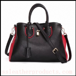 hot sale trendy design top quality genuine leather lady soft handbag