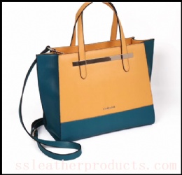 hot sale trendy design top quality genuine leather lady fashion handbag