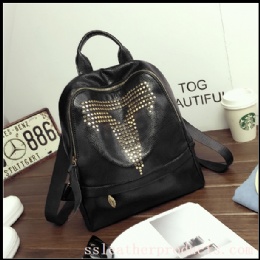 fashion designed lady casule PU satchel trendy backpack