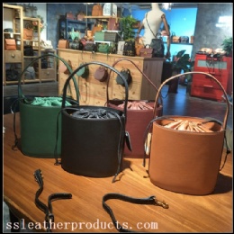 high quality first grain leather shoulder bag fashion lady straw bag