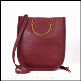 hot sale fashion designed first grain cow leather elegant lady handbag