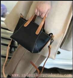 2018 hot sale original manufacturer first grain leather fashion lady handbag