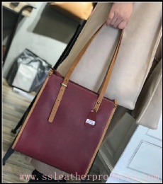 2018 hot sale original manufacturer high quality leather fashion shopping bag