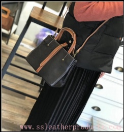 2018 hot sale original manufacturer high quality leather trendy handbag