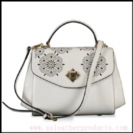 2018 hot sale trendy design original manufacturer lady leather handbag