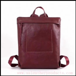 2018 newest design original manufacturer lady casual leather backpack